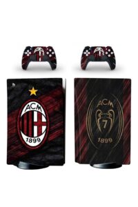Skin for PS5 Console Controller Disc Edition Vinyl Skins Sticker ,,AC Milan"