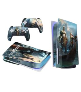 Skin for PS5 Console Controller Disc Edition Vinyl Skins Sticker God Of War