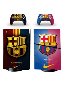 Skin for PS5 Console Controller Slim Disc Version Vynil Skins Stickers ,,FC Barcelona"