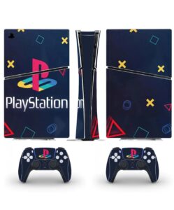 Skin for PS5 Console Controller Slim Disc Version Vynil Skins Stickers ,,Playstation 5"